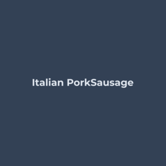 Italian Pork Sausage